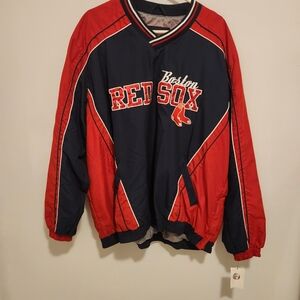 Boston Red Sox Windbreaker Jacket - Red and Blue